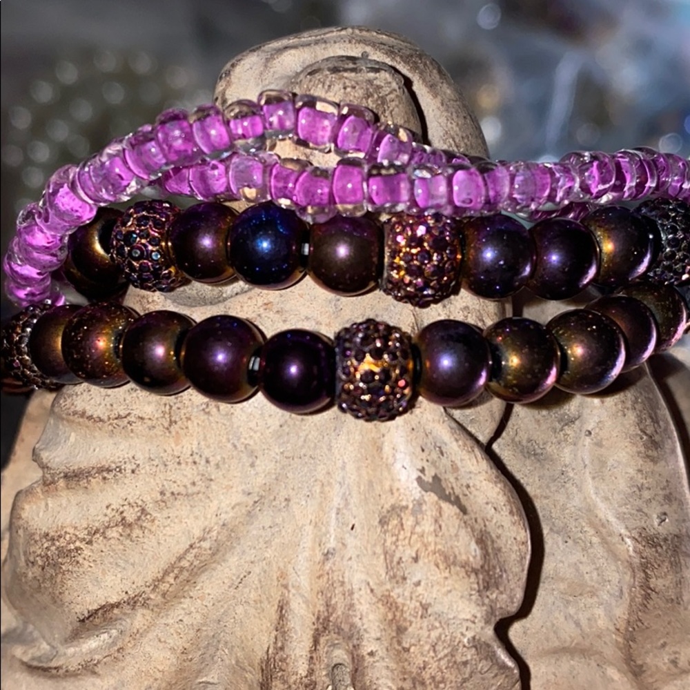 Purple Crush 😍 stretch bracelet